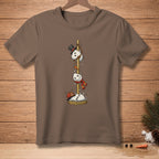 Snowmen climbing a pole with "Fast Response" text on the base.