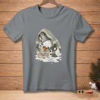 Melting snowman with steam over a bowl, text reads "OPEN YOUR PORES."