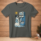 Snowman in Hawaiian shirt making ice with text "PREPARED"