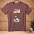 T-shirt with melting snowman dunking into a basketball net, text "Nothing But Net".