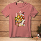 Snowman in top hat eating nachos from a bowl with "ADD JALAPENOS" text.