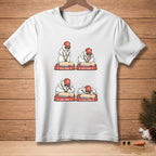 Four cartoon snowmen in lifeguard hats perform CPR on mannequins, each labeled "Good Form."