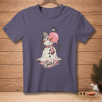 T-shirt with a melting snowman illustration that says "Nailed It."