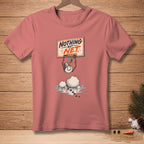 T-shirt with a melting snowman dribbling a basketball, "Nothing But Net" text.