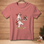 Snowmen play baseball: a pitcher throws, a batter swings, and a catcher crouches.