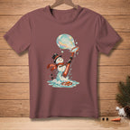 Snowman blowing a large bubble with a bubble wand that says "WORTH IT."