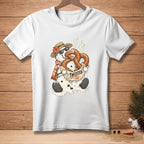 Snowman wearing sunglasses and hat holding steaming pretzels with "TWISTED." text.